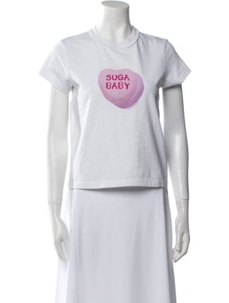 Alexander Wang Graphic Print Crew Neck T-Shirt