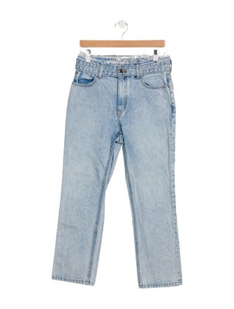 Alexander Wang High-Rise Straight Leg Jeans