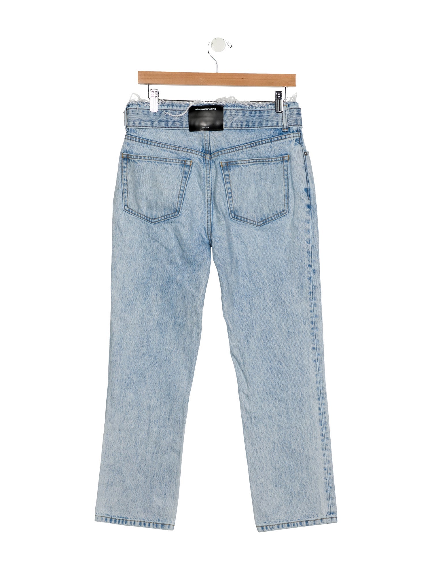Alexander Wang High-Rise Straight Leg Jeans