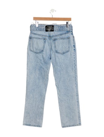 Alexander Wang High-Rise Straight Leg Jeans