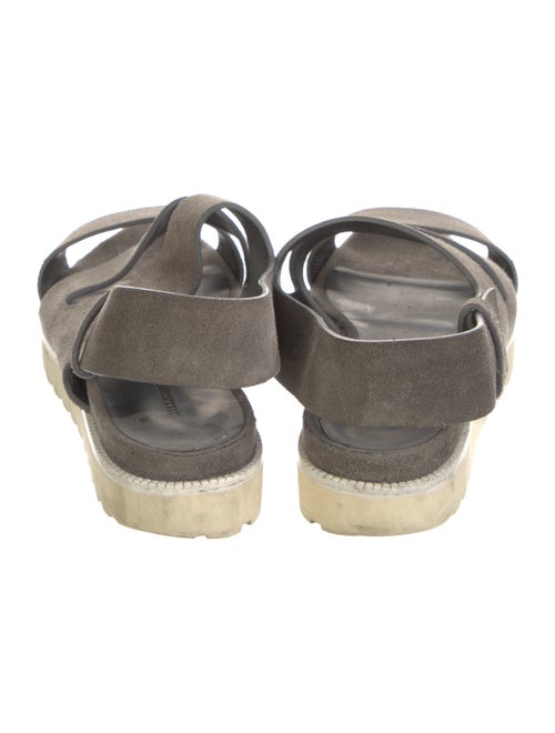 Alexander Wang Suede Colorblock Pattern Slingback Flats