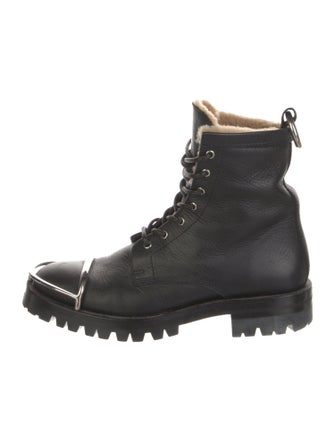 Alexander Wang Leather Combat Boots
