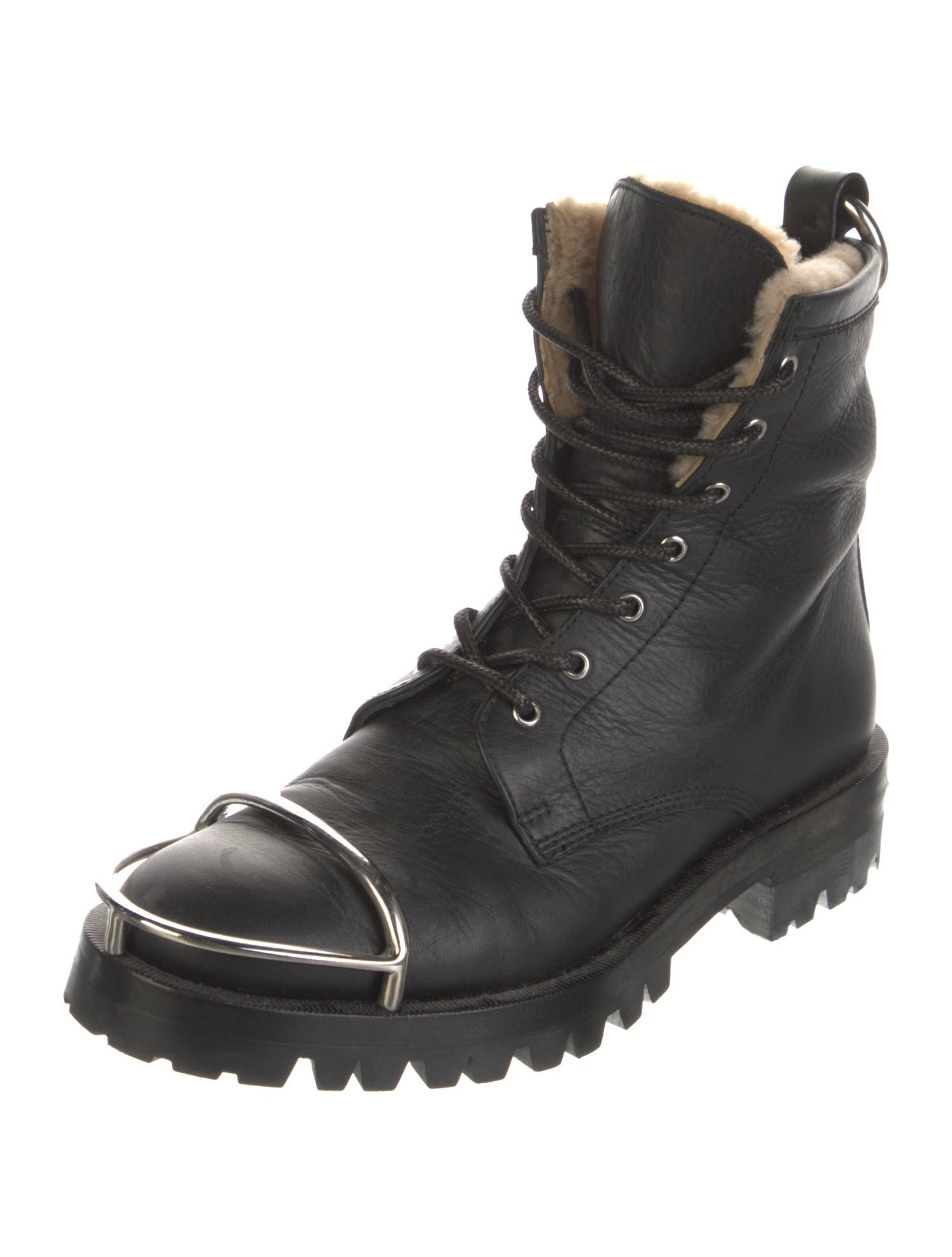 Alexander Wang Leather Combat Boots