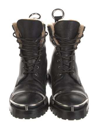 Alexander Wang Leather Combat Boots