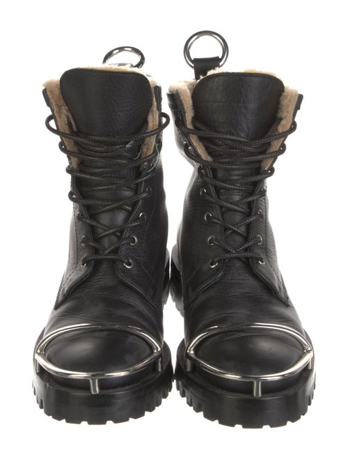 Alexander Wang Leather Combat Boots
