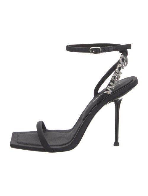 Alexander Wang Satin Crystal Embellishments Sandals