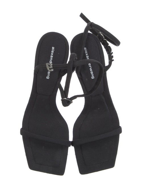 Alexander Wang Satin Crystal Embellishments Sandals