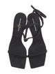 Alexander Wang Satin Crystal Embellishments Sandals