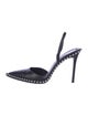 Alexander Wang Leather Studded Accents Slingback Pumps