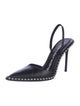 Alexander Wang Leather Studded Accents Slingback Pumps