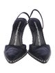Alexander Wang Leather Studded Accents Slingback Pumps