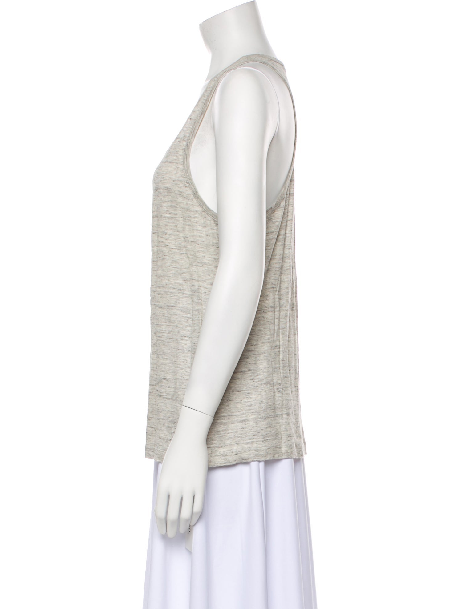 Alexanderwang.T Linen Scoop Neck Top