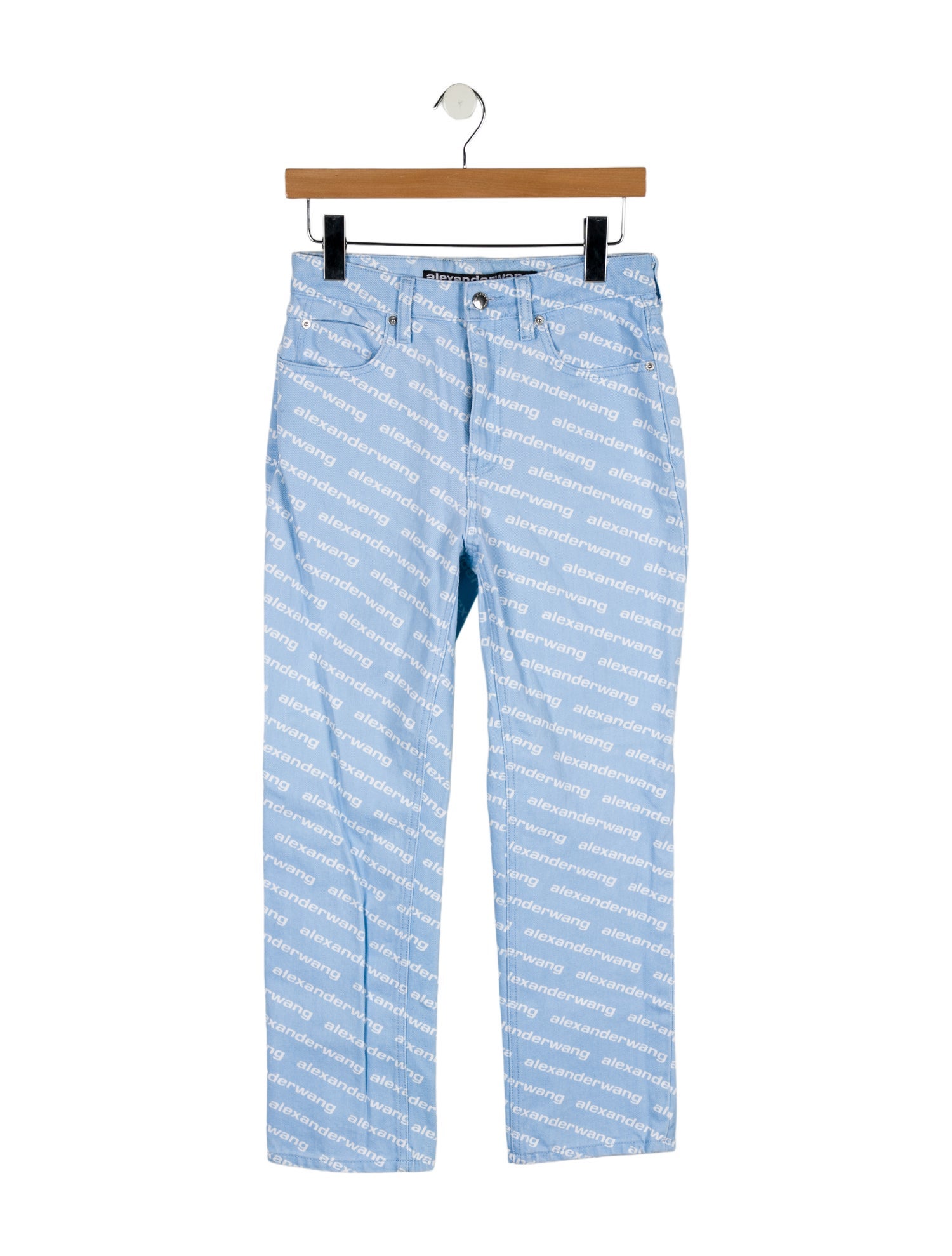 Alexander Wang Mid-Rise Straight Leg Jeans