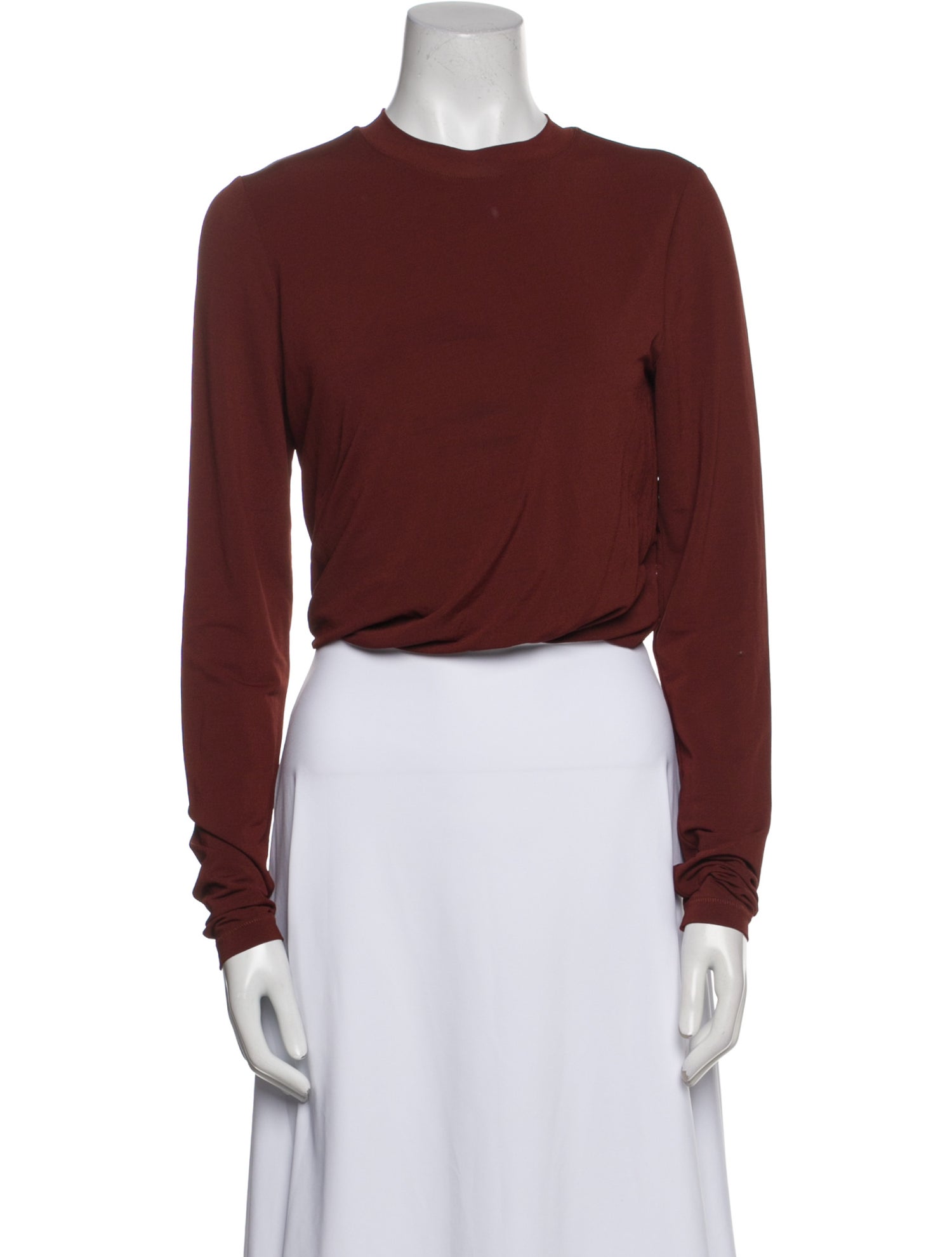 Alexander Wang Wool Crew Neck Crop Top