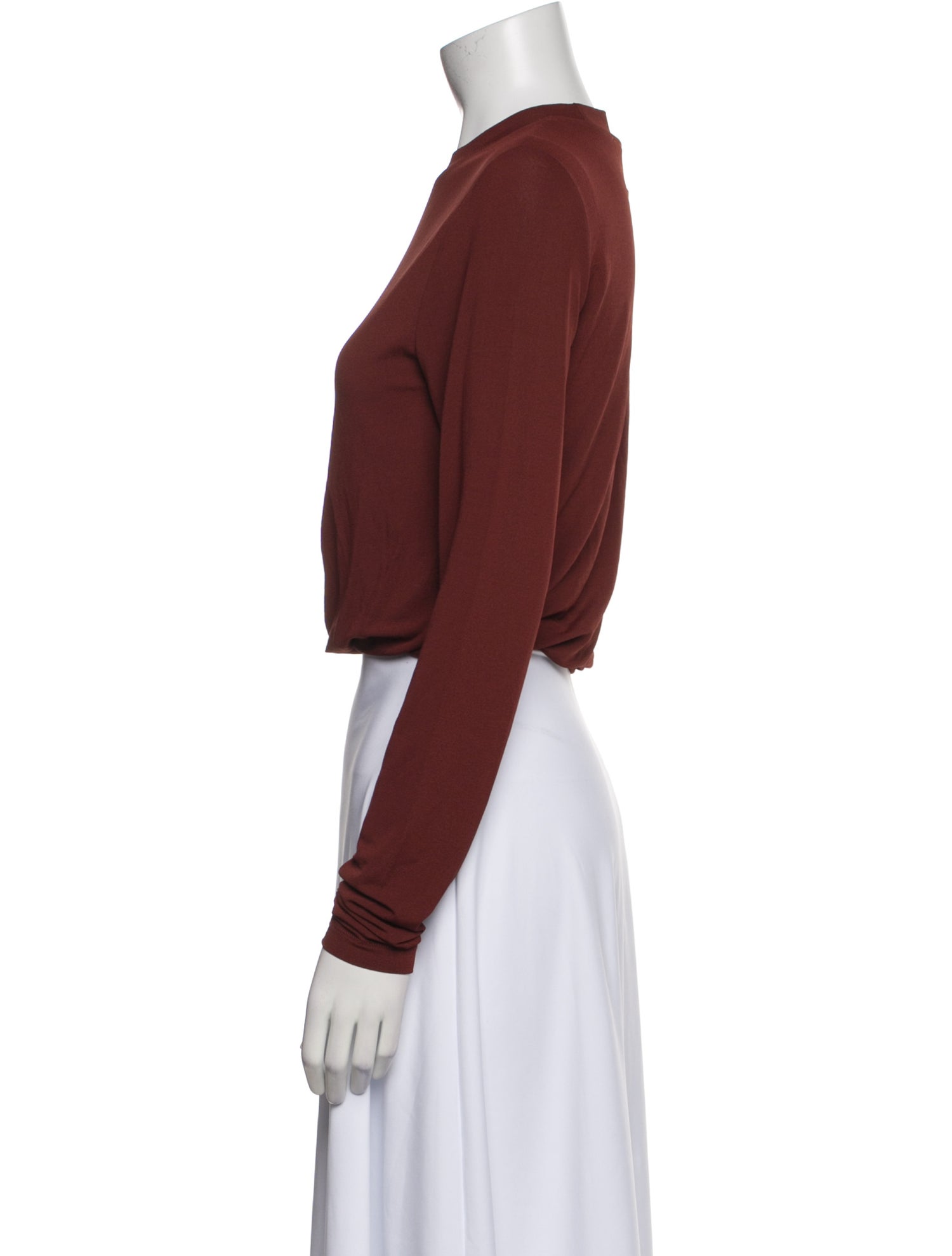 Alexander Wang Wool Crew Neck Crop Top