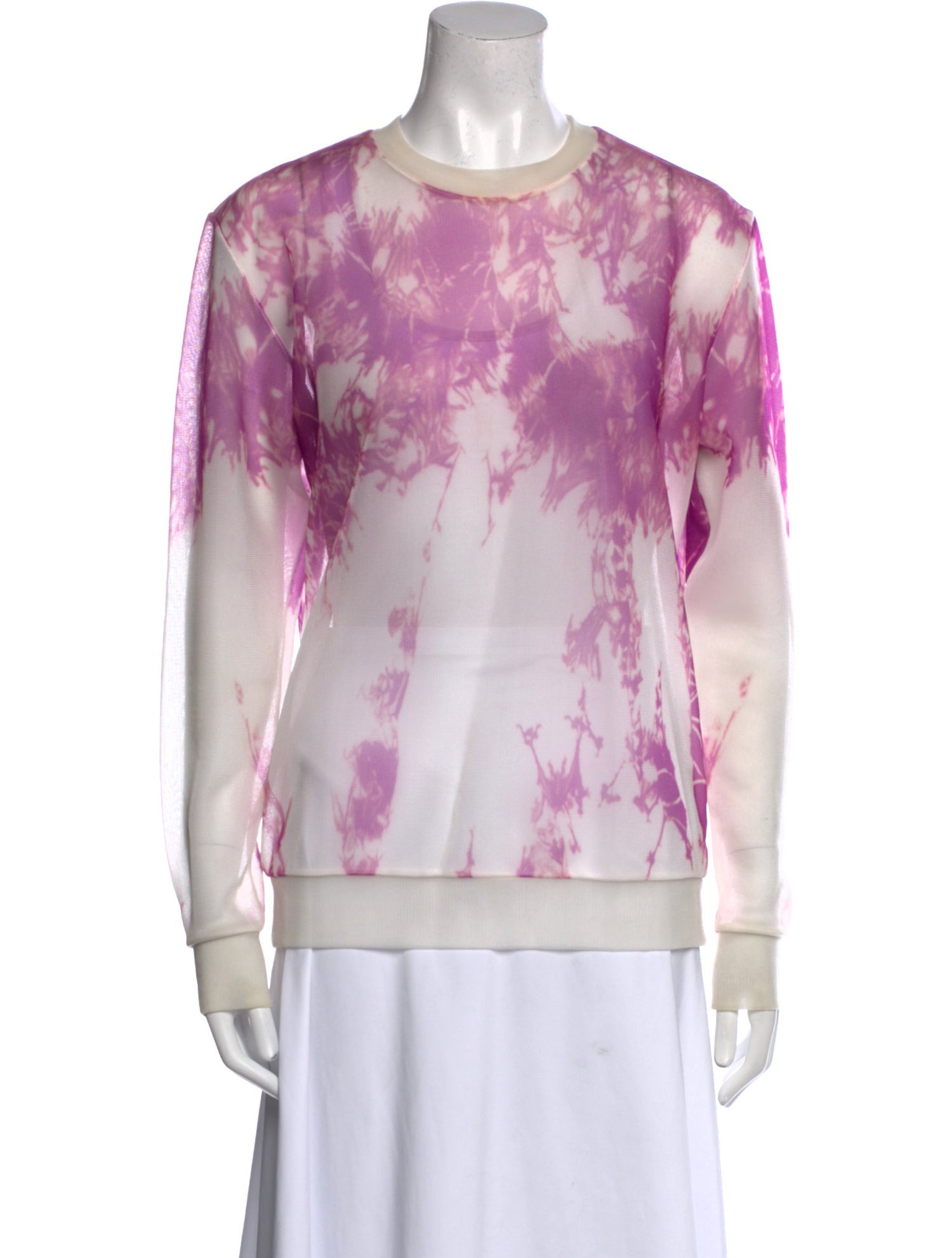 Alexander Wang Tie-Dye Print Crew Neck Sweatshirt