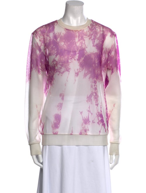Alexander Wang Tie-Dye Print Crew Neck Sweatshirt