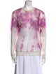 Alexander Wang Tie-Dye Print Crew Neck Sweatshirt