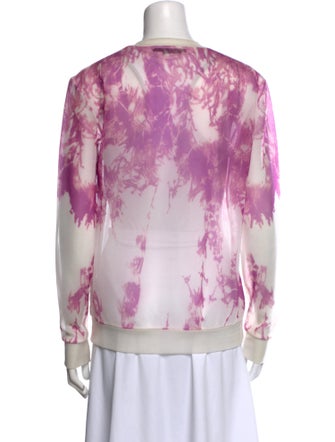 Alexander Wang Tie-Dye Print Crew Neck Sweatshirt