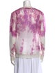 Alexander Wang Tie-Dye Print Crew Neck Sweatshirt