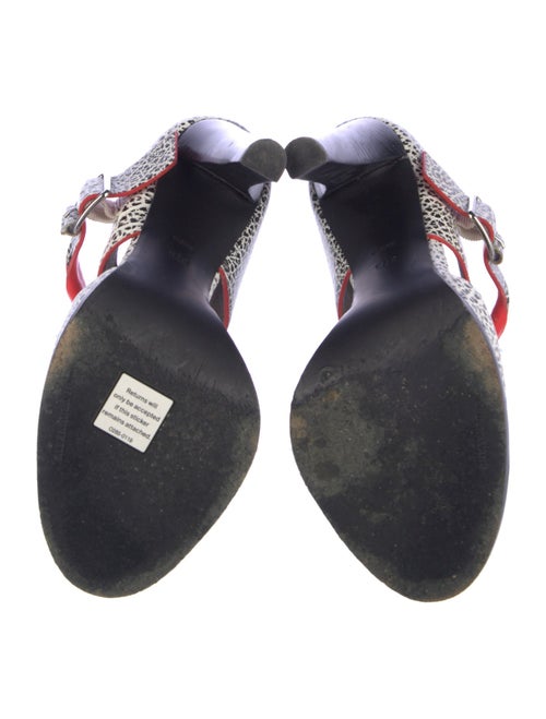 Alexander Wang Leather Animal Print Sandals