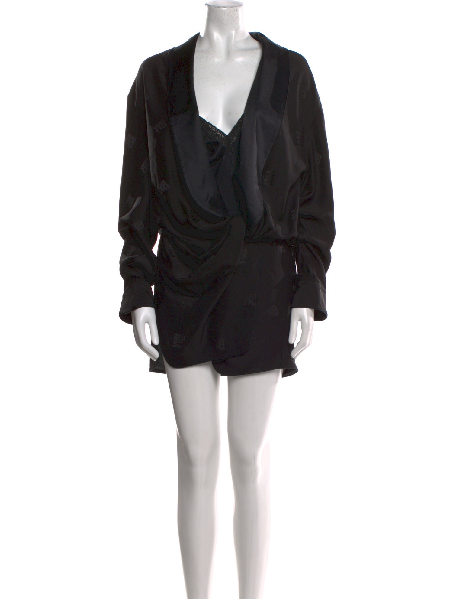 Alexander Wang Silk V-Neck Romper
