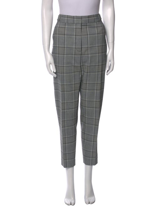 Alexander Wang Plaid Print Skinny Leg Pants