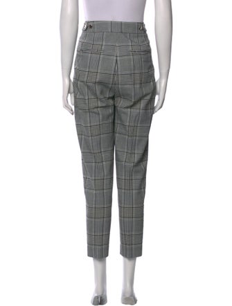 Alexander Wang Plaid Print Skinny Leg Pants