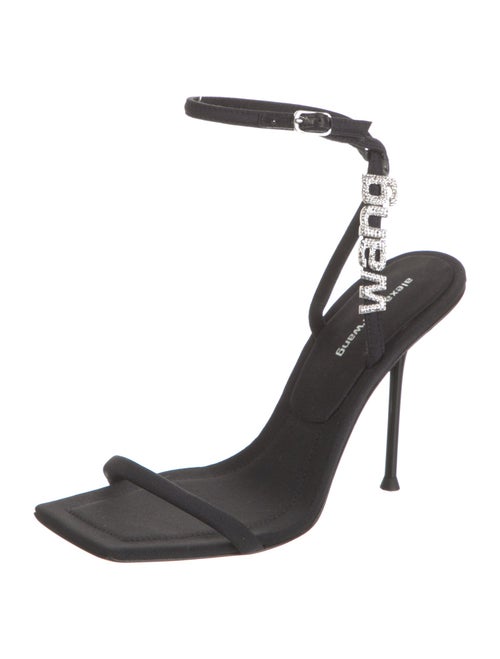 Alexander Wang Satin Crystal Embellishments Sandals