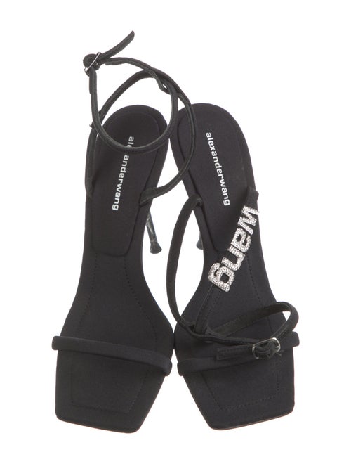 Alexander Wang Satin Crystal Embellishments Sandals