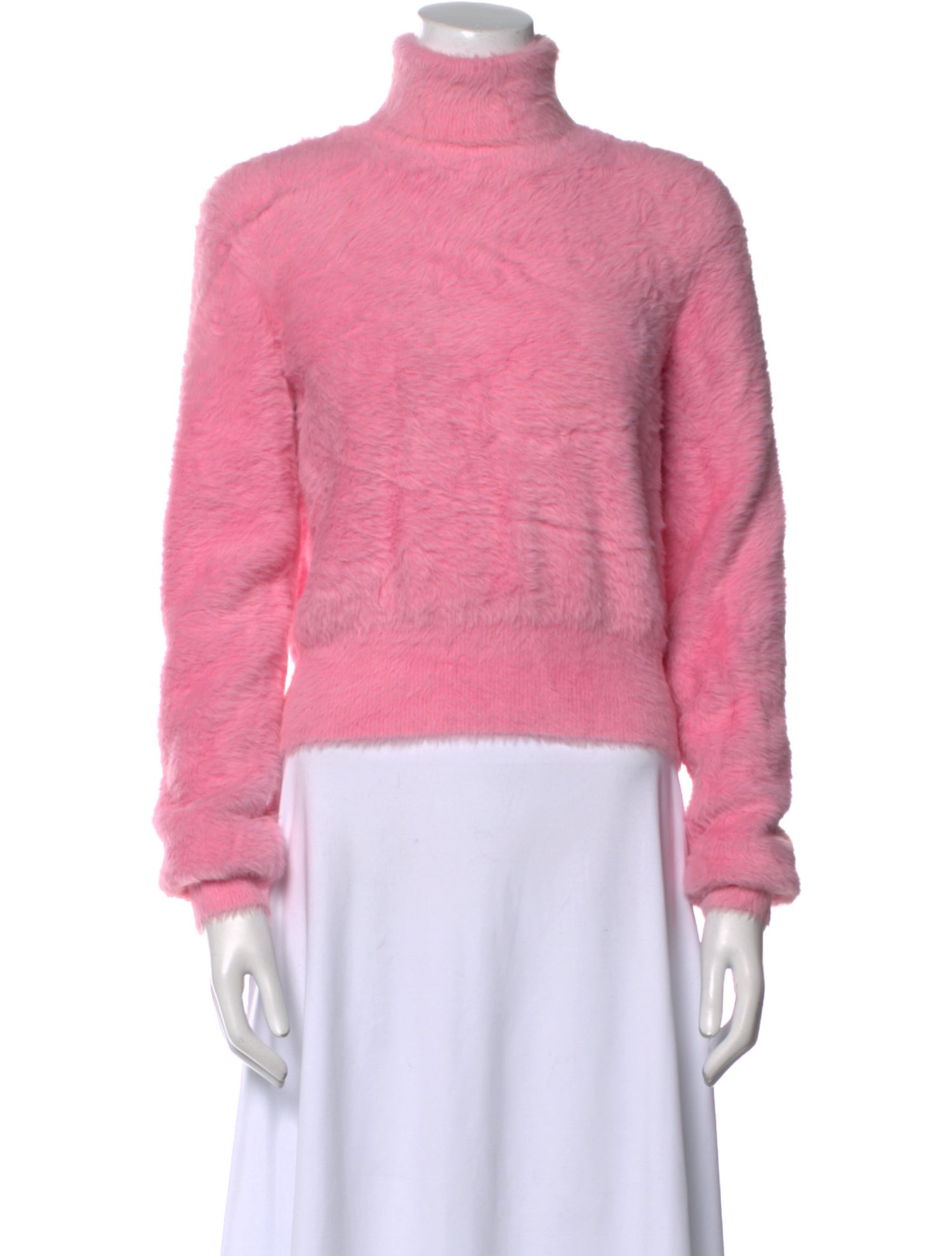 Alexander Wang Faux Fur Turtleneck Sweater