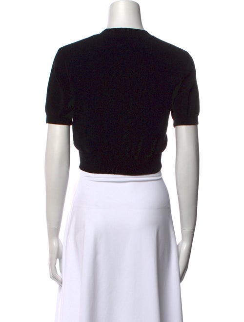 Alexander Wang Crew Neck Short Sleeve Crop Top