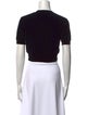 Alexander Wang Crew Neck Short Sleeve Crop Top