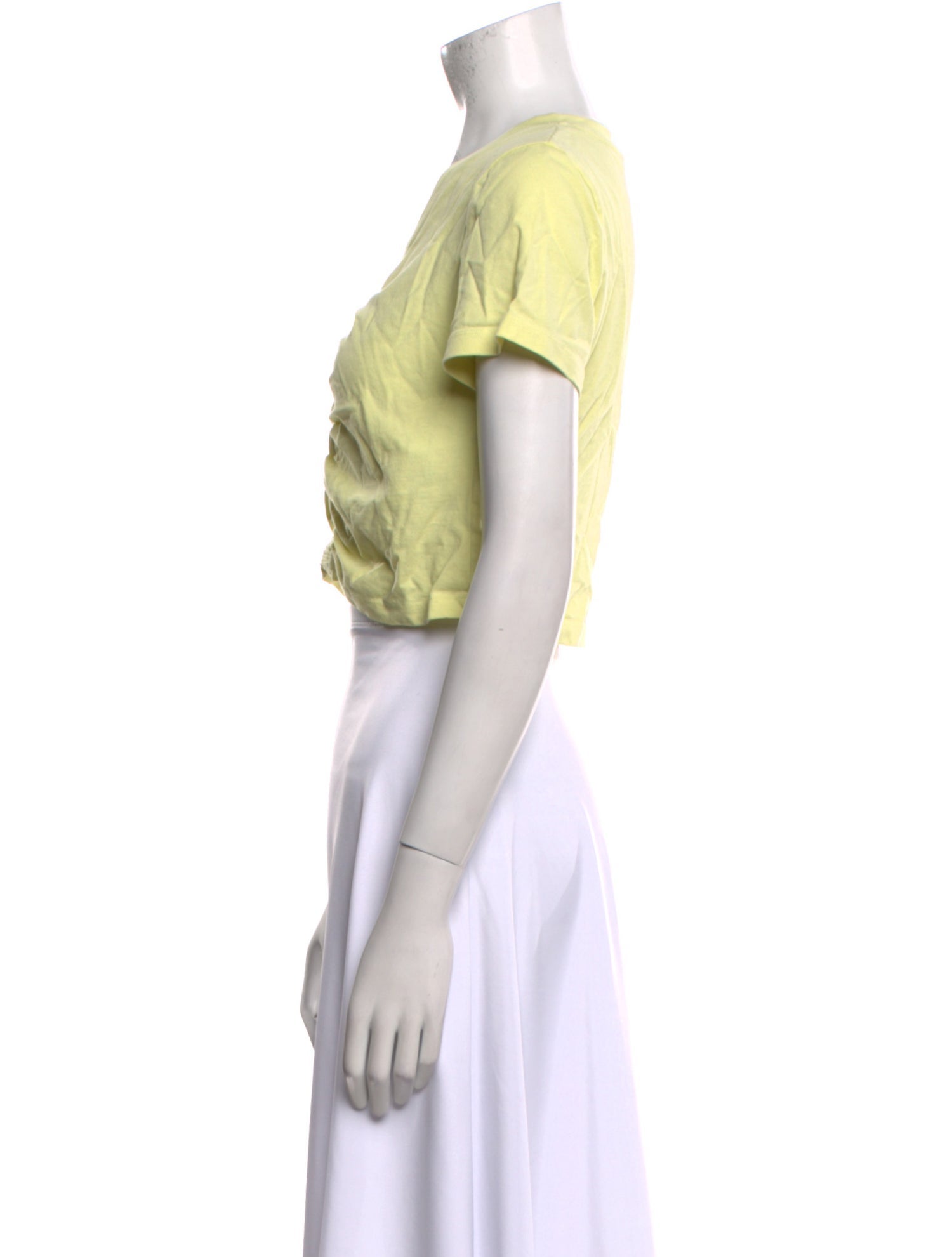 Alexander Wang V-Neck Short Sleeve Crop Top