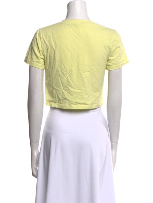 Alexander Wang V-Neck Short Sleeve Crop Top