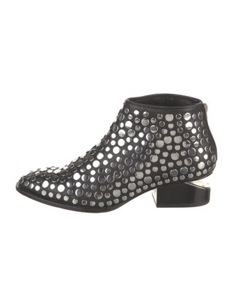 Alexander Wang Leather Studded Accents Boots