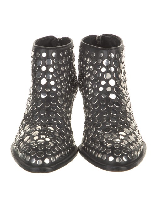 Alexander Wang Leather Studded Accents Boots