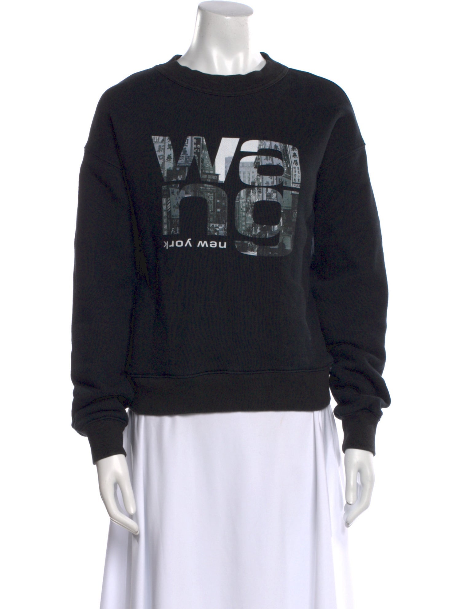 Alexander Wang Graphic Print Crew Neck Sweatshirt