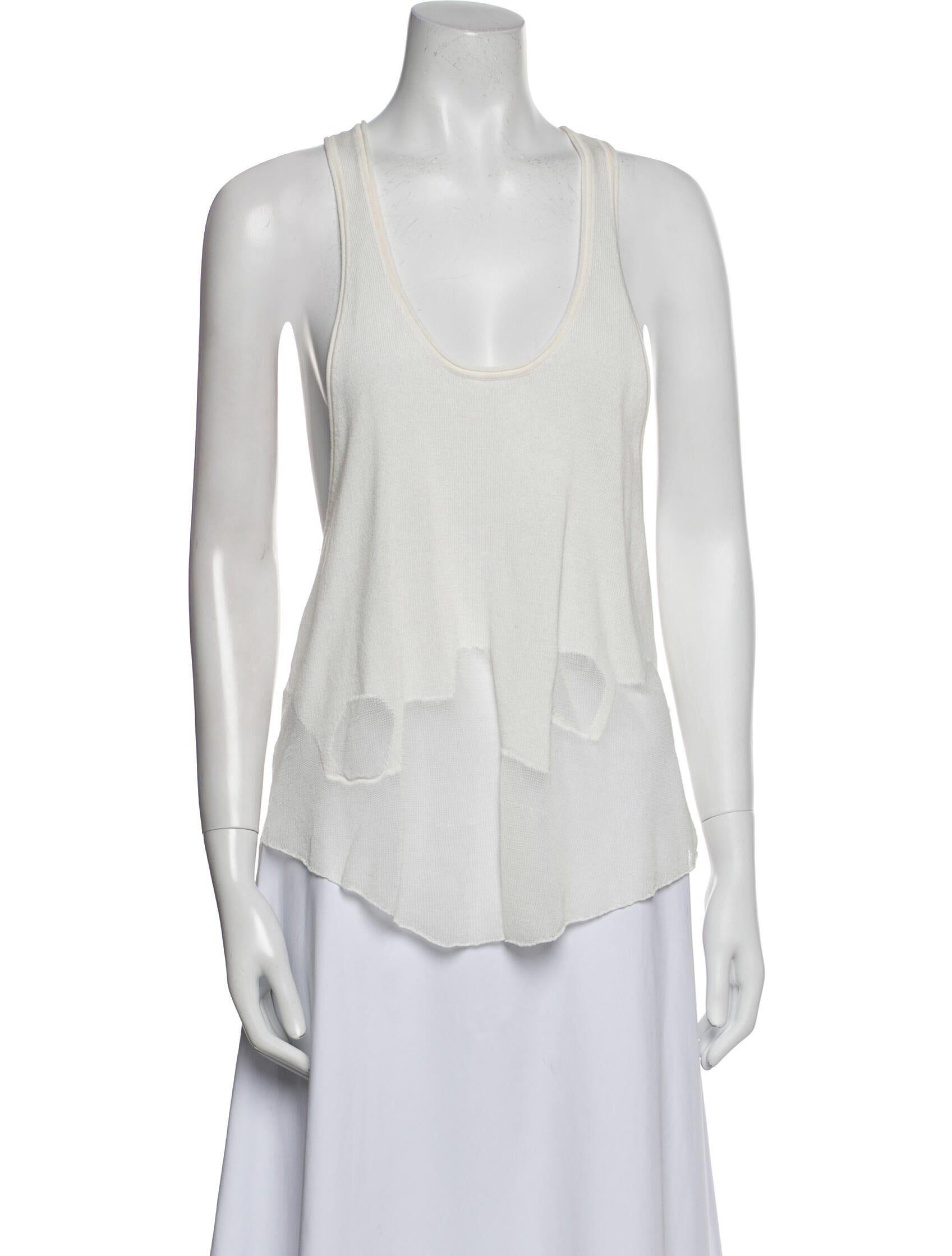 Alexander Wang Scoop Neck Sleeveless Top