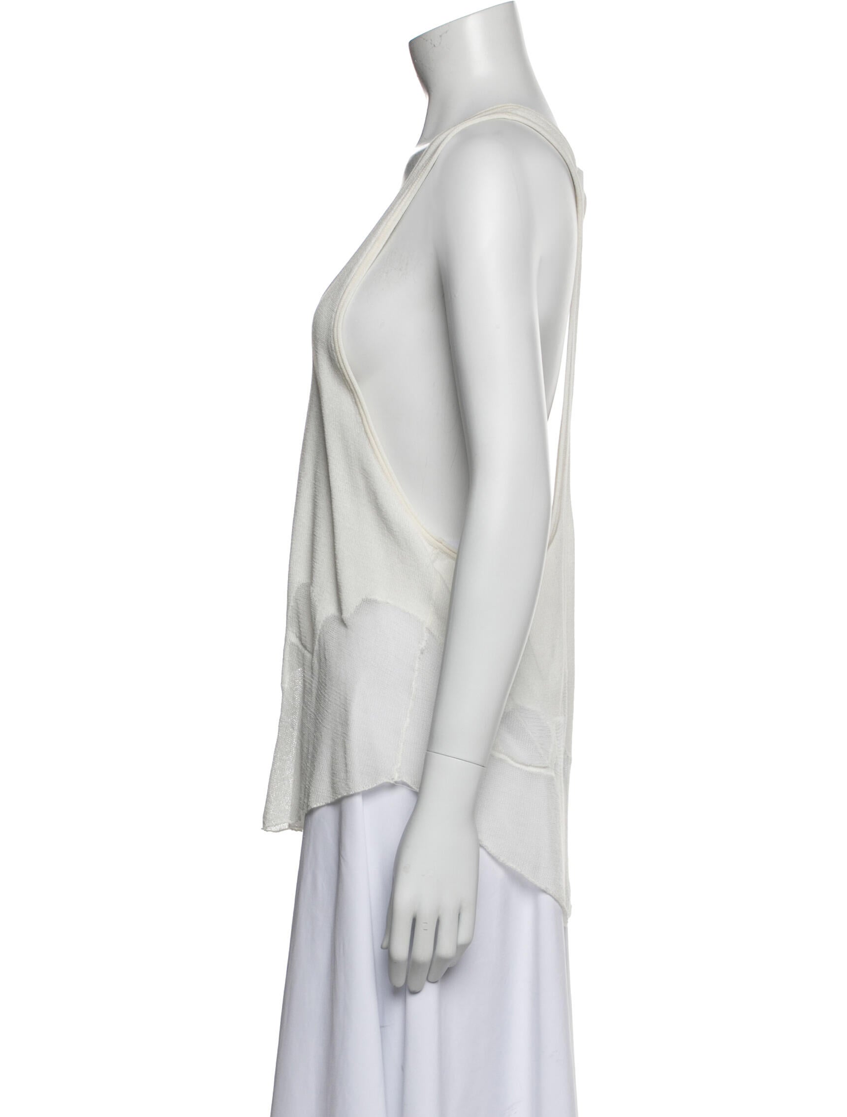 Alexander Wang Scoop Neck Sleeveless Top