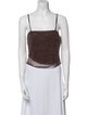 Alexander Wang Square Neckline Sleeveless Crop Top