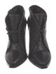 Alexander Wang Leather Whipstitch Trim Lace-Up Boots