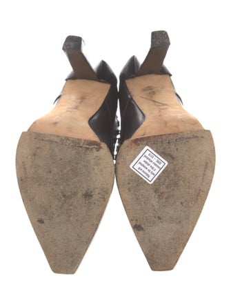 Alexander Wang Leather Whipstitch Trim Lace-Up Boots