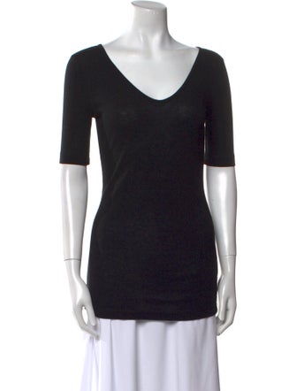 Alexander Wang V-Neck Short Sleeve T-Shirt