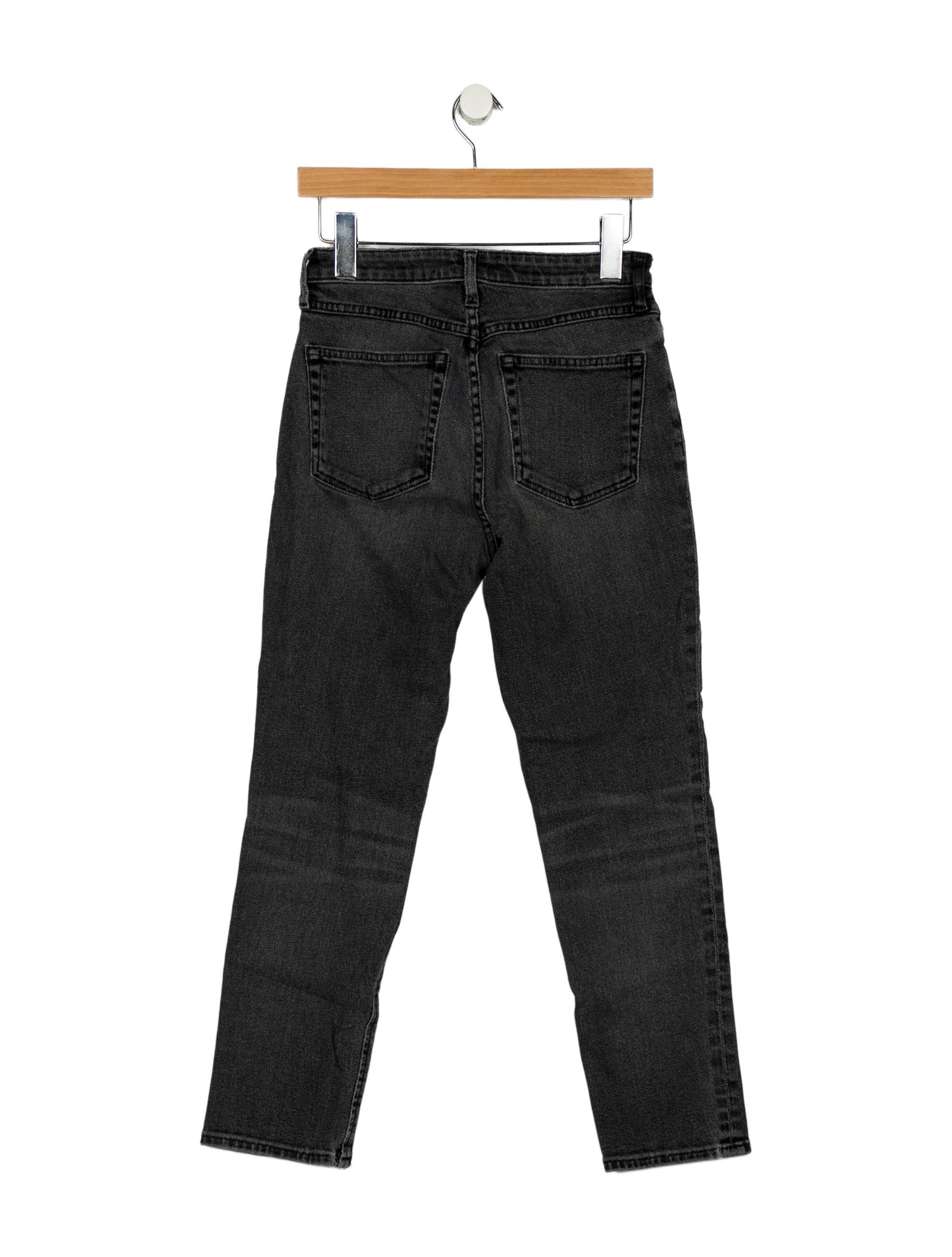 Denim x Alexander Wang High-Rise Straight Leg Jeans