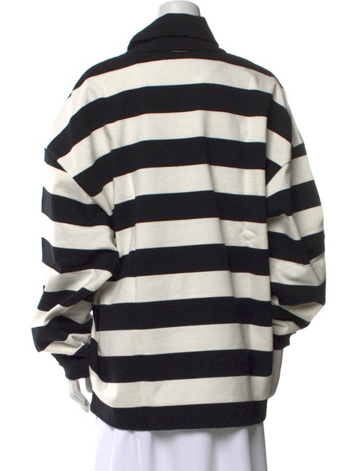 Alexander Wang Striped Mock Neck Sweater