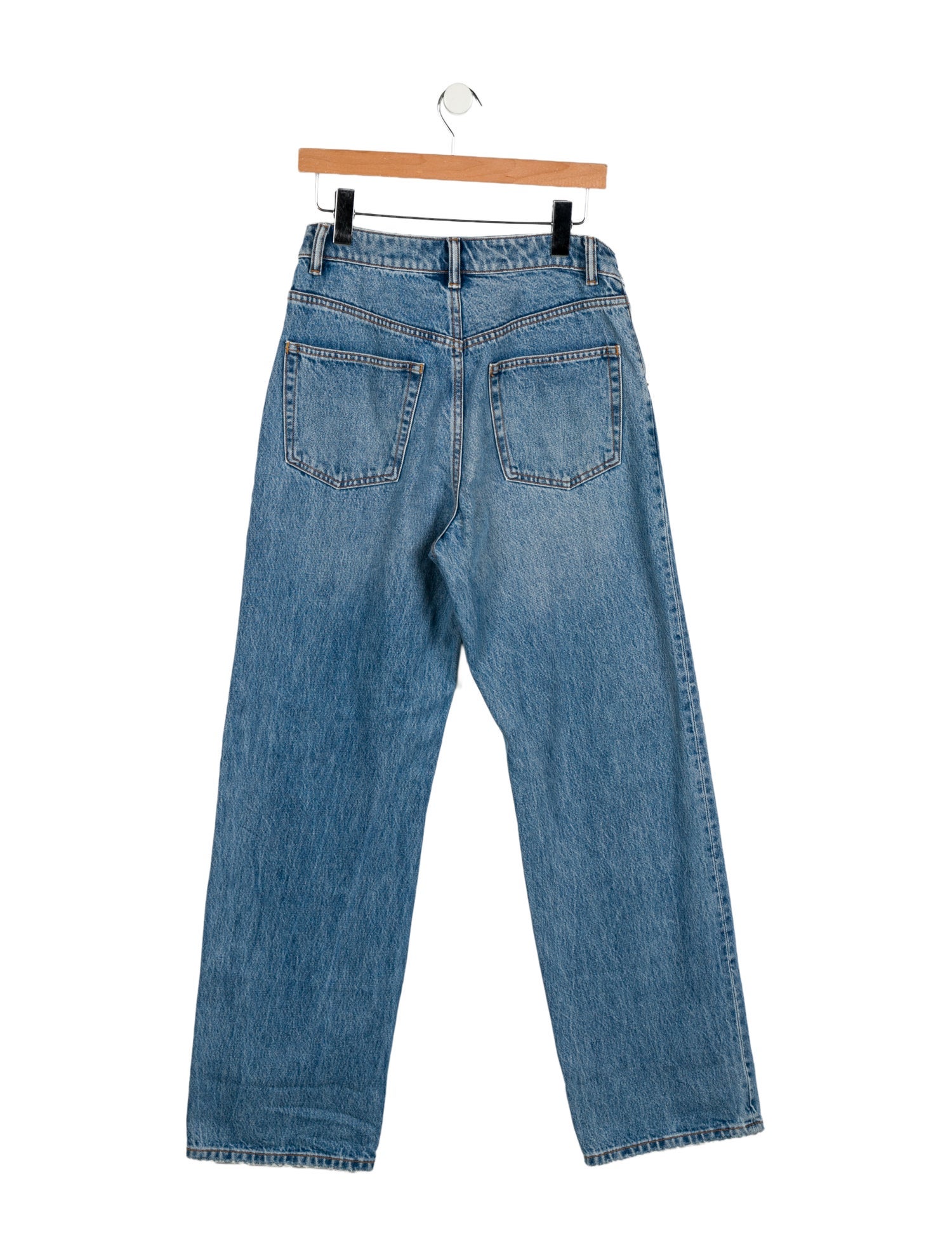 Alexander Wang Mid-Rise Straight Leg Jeans