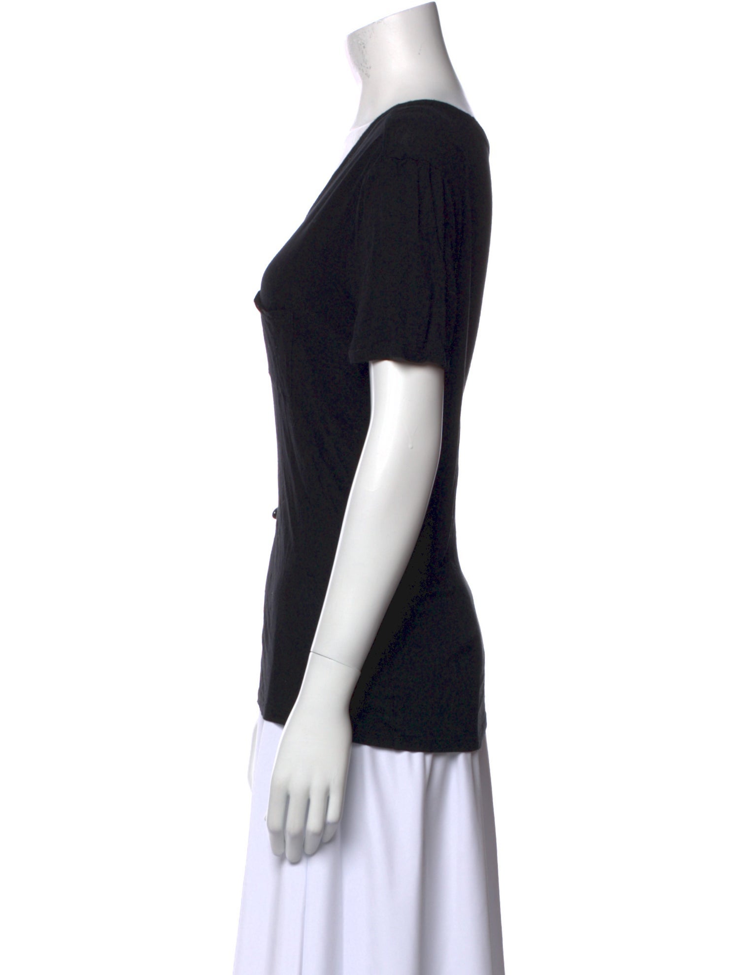 Alexander Wang Scoop Neck Short Sleeve T-Shirt