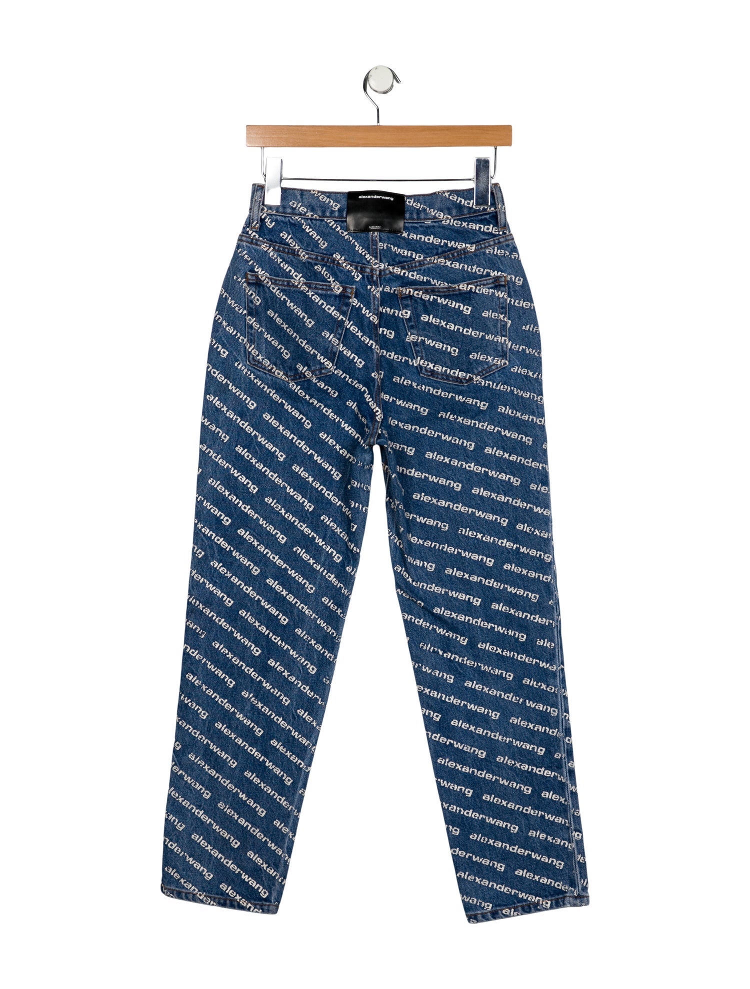 Alexander Wang High-Rise Straight Leg Jeans