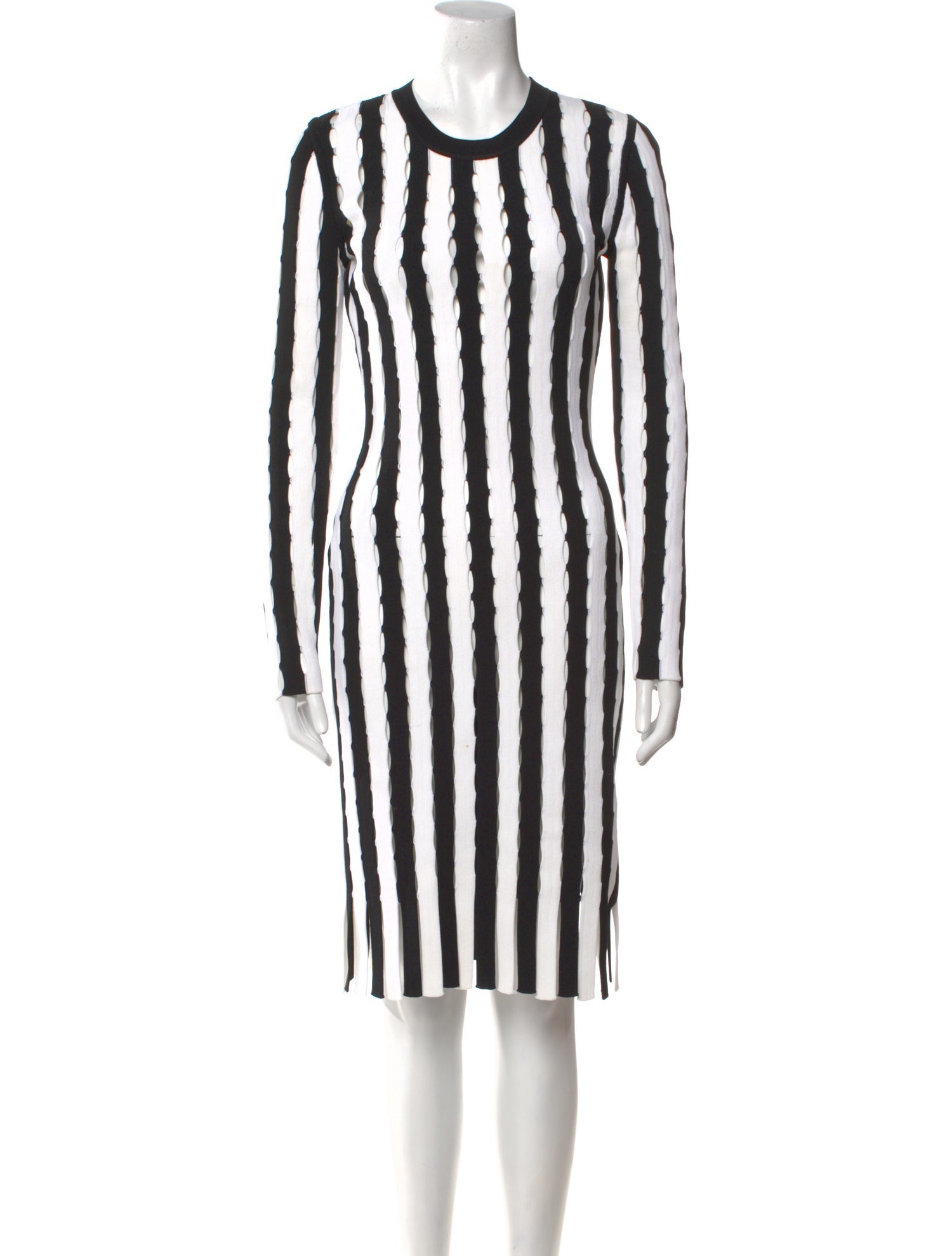 Alexander Wang Striped Midi Length Dress